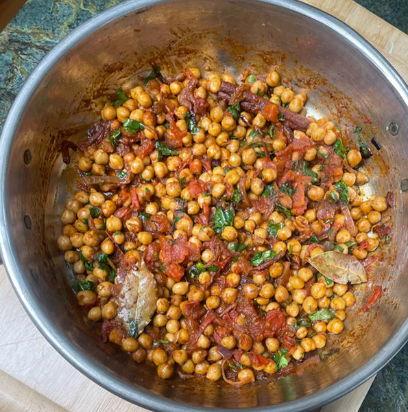 Chickpea curry (Cholay)